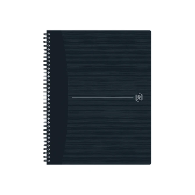 Spiraalblok Oxford Origin A4+ ruit 5x5mm 140 pagina's 80gr zwart