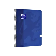 Spiraalblok Oxford Touch A4 lijn 140 pagina's 80gr blauw