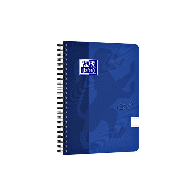 Spiraalblok Oxford Touch A5 lijn 140 pagina's 80gr blauw