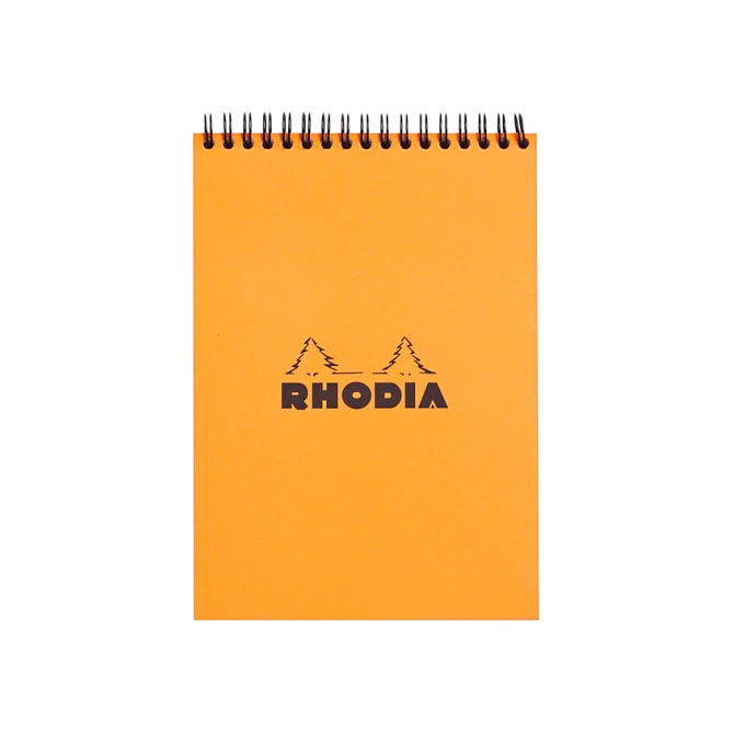 Spiraalblok Rhodia A5 lijn 160 pagina's 80gr oranje