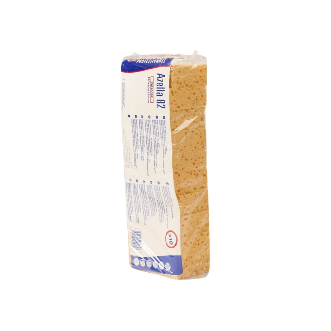 Spons Spontex Azella 82 viscose glazenwassersspons 120x80x35mm 10 stuks