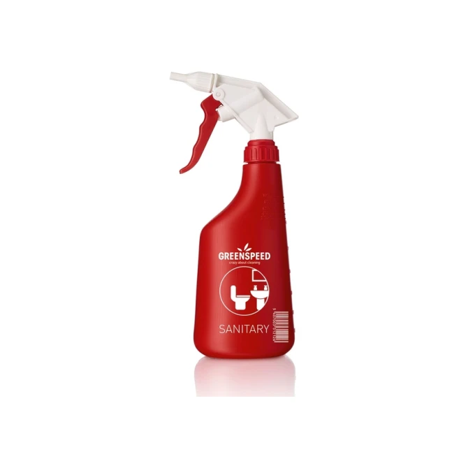 Sprayflacon Greenspeed sanitair 650ml leeg rood