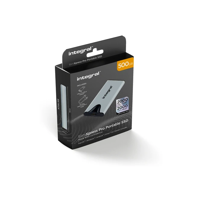 SSD Integral SlimXpress Portable USB-C 500GB
