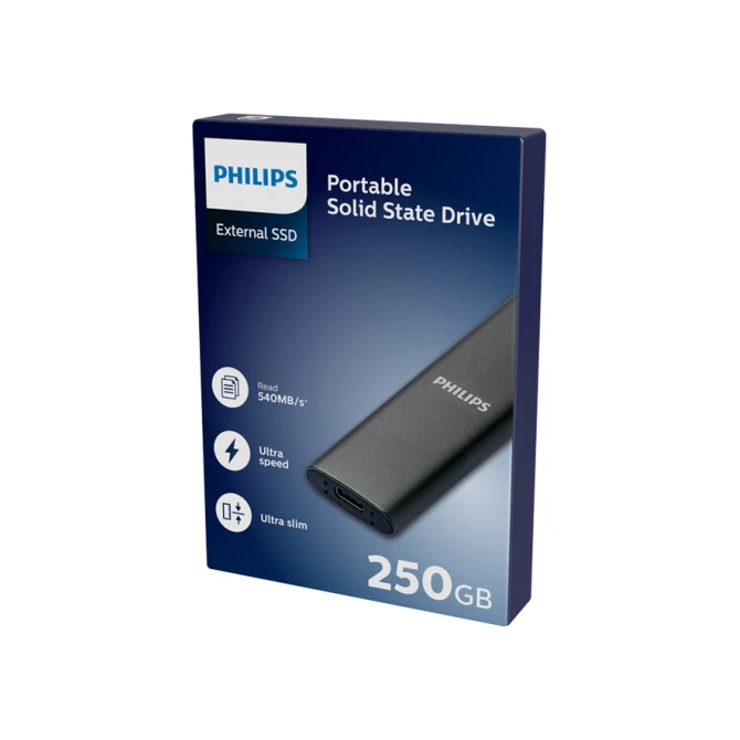SSD Philips External 250 GB Ultra Speed Space Grey