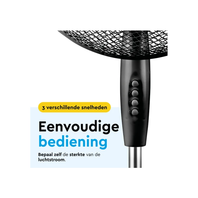 Statiefventilator BRASQ F300 Ø 40cm zwart