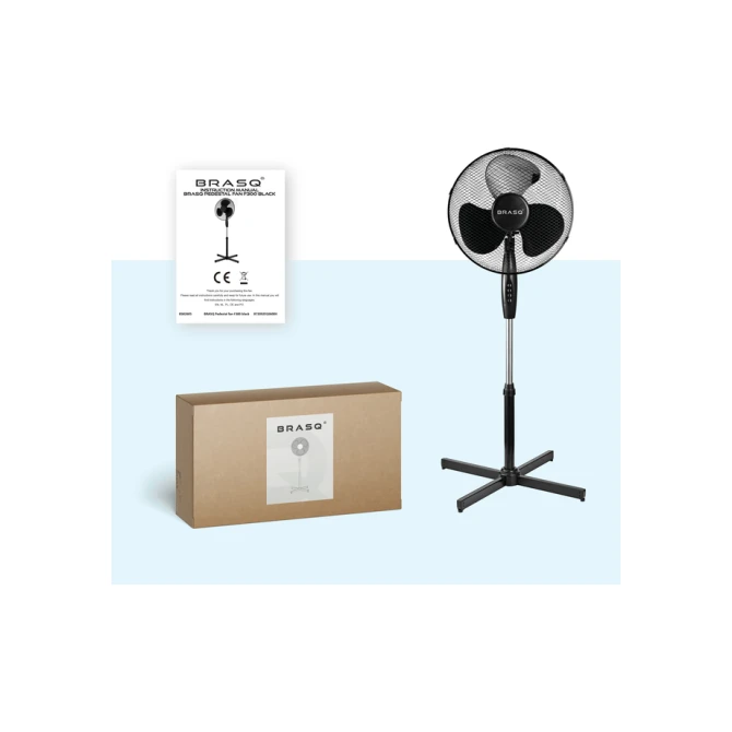 Statiefventilator BRASQ F300 Ø 40cm zwart