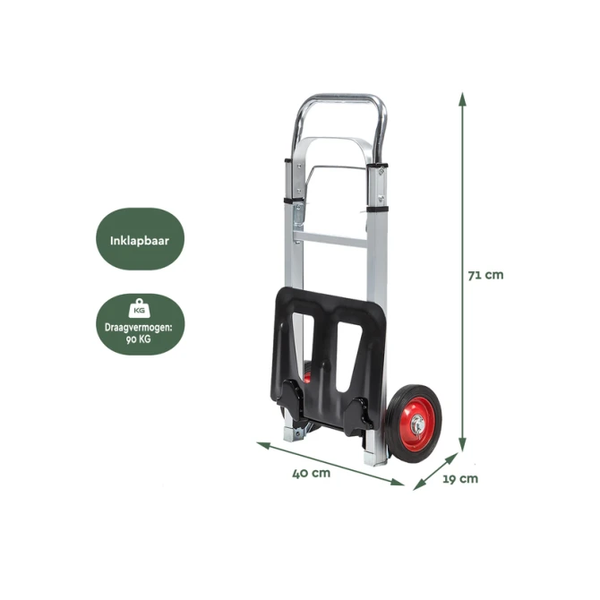 Steekwagen BRASQ stalen plateau 90 kg