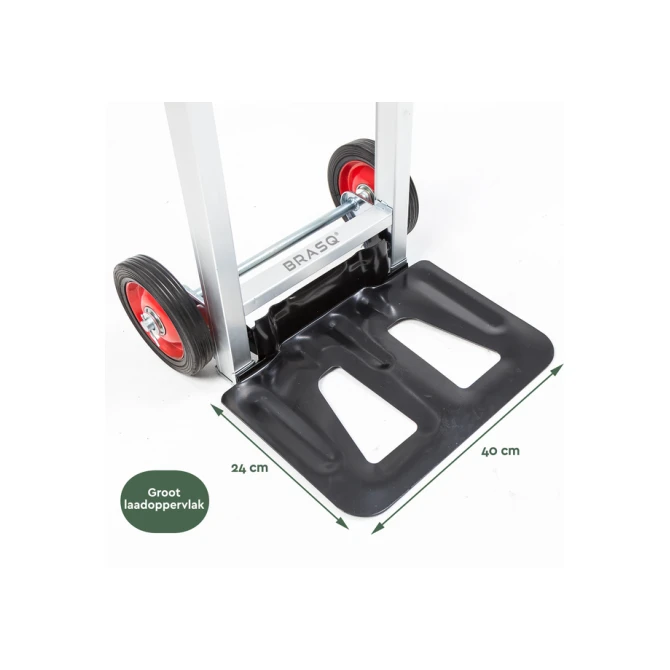 Steekwagen BRASQ stalen plateau 90 kg