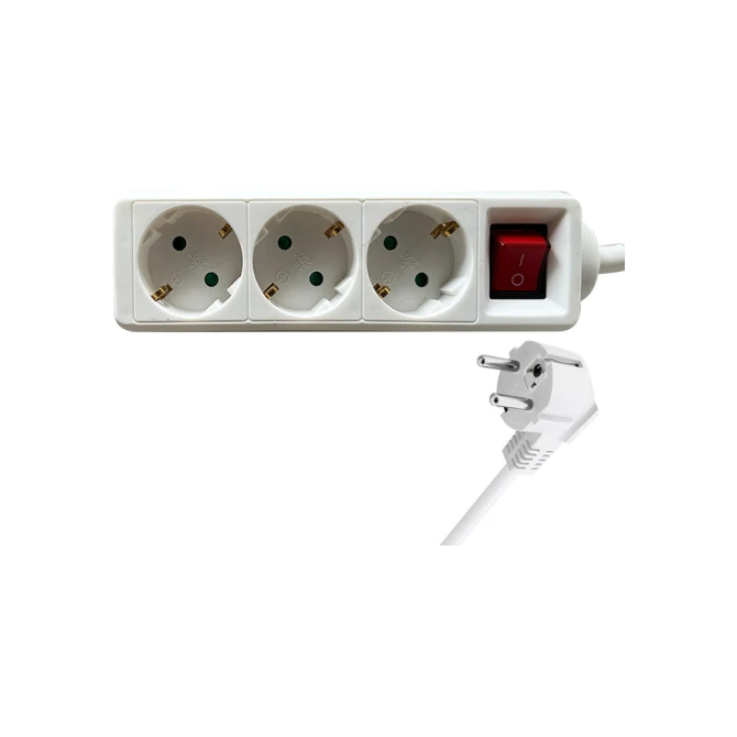 Stekkerdoos BRASQ  3 voudig 3 meter wit