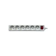 Stekkerdoos BRASQ  6 voudig 1.4 meter wit