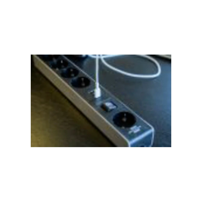 Stekkerdoos Brennenstuhl 5 voudig 1+2 USB C Power Delivery 1.5 meter grijs/zwart