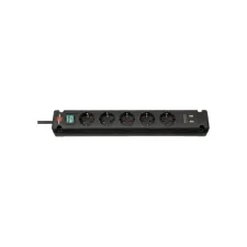 Stekkerdoos Brennenstuhl Bremounta 5 voudig inclusief 2 USB 3 meter zwart Stekkerdoos Brennenstuhl Bremounta 5 voudig inclusief 2 USB 3 meter zwart