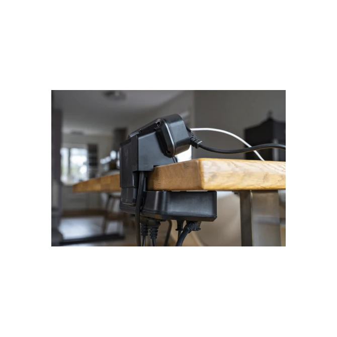 Stekkerdoos Brennenstuhl bureau Estilo 10 voudig inclusief 1 USB C, 1 USB A, 2 meter zilver/zwart