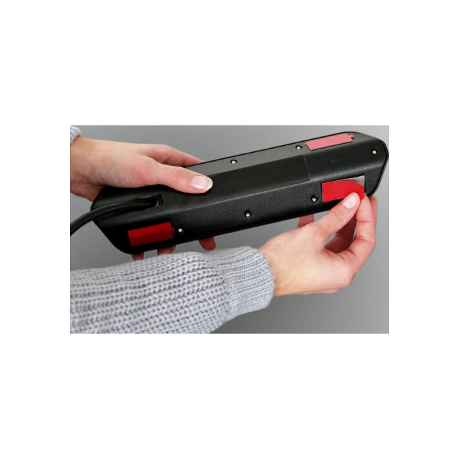 Stekkerdoos Brennenstuhl bureau Estilo 4 voudig inclusief 2 USB 2 meter zwart/zilver