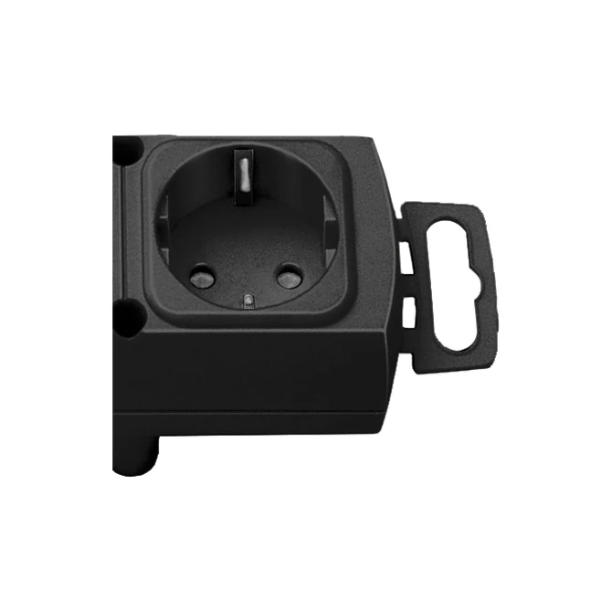 Stekkerdoos Brennenstuhl Comfort Plus 6 voudig inclusief platte stekker 2 meter zwart