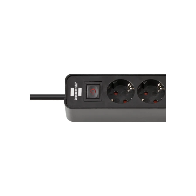 Stekkerdoos Brennenstuhl Ecolor 4 voudig inclusief 2 USB C 1.5 meter zwart