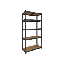 Stellingkast BRASQ 5 borden 90x40x180cm SU175 max 875 KG zwart