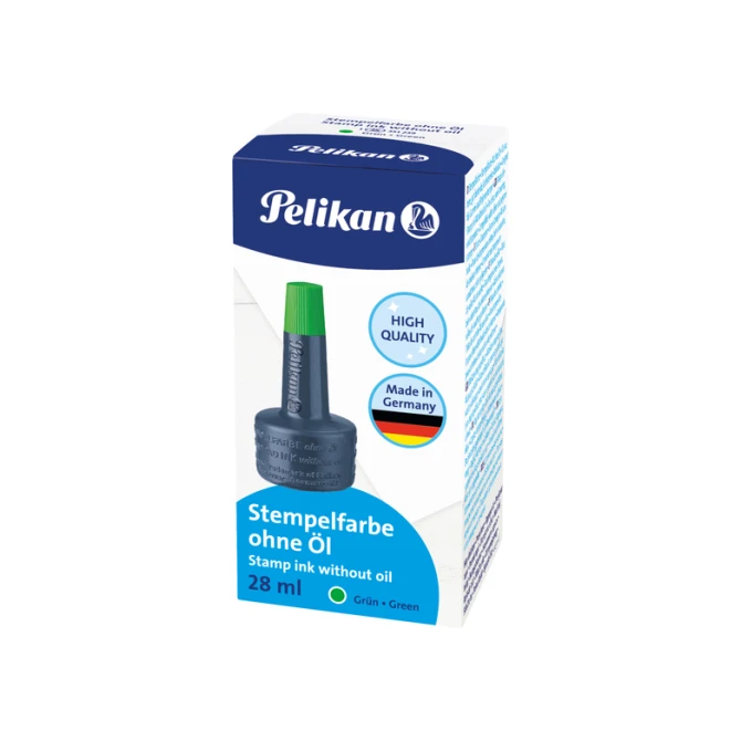 Stempelinkt Pelikan flacon 28ml groen
