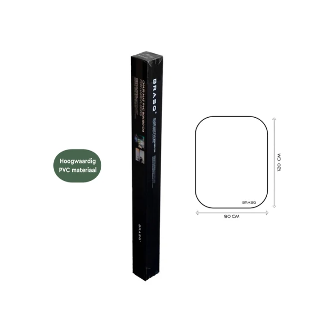 Stoelmat BRASQ PVC 90x120 voor harde vloer