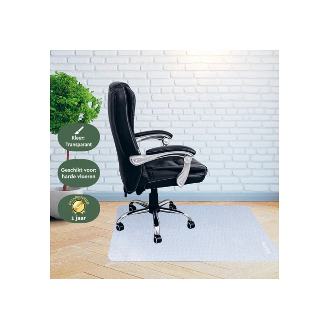 Stoelmat BRASQ PVC 90x120 voor harde vloer