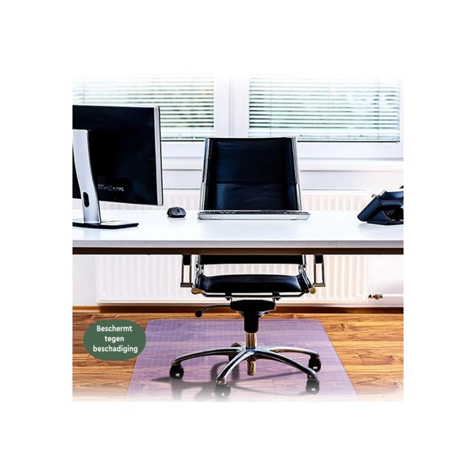 Stoelmat BRASQ PVC 90x120 voor harde vloer