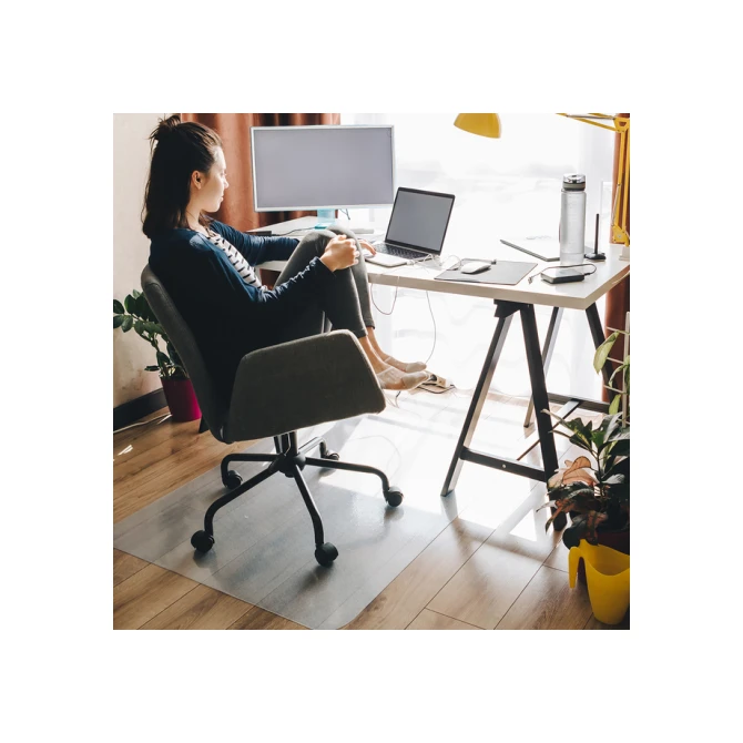 Stoelmat BRASQ PVC 90x120 voor harde vloer