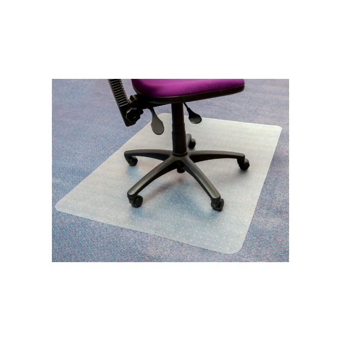 Stoelmat Floortex PVC 120x90cm voor zachte vloeren