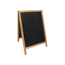 Stoepbord Securit 550x850x30mm teak hout