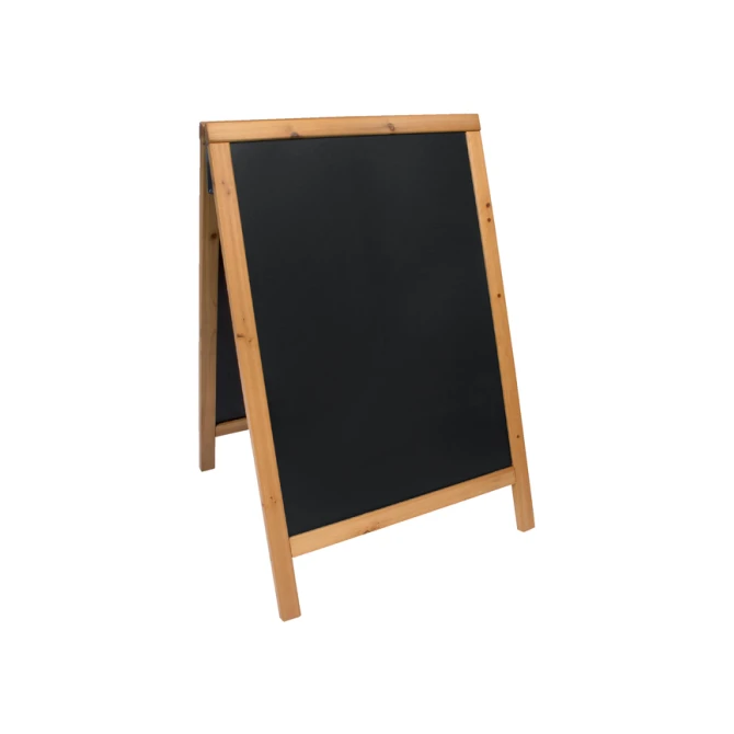 Stoepbord Securit 550x850x30mm teak hout