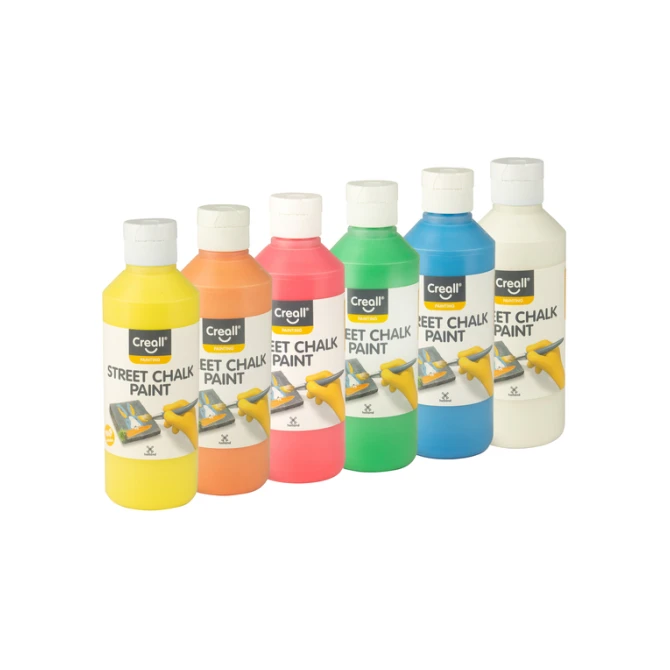 Stoepkrijtverf Creall Chalk Paint 6 kleuren à 250ml