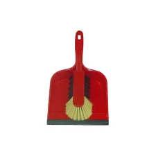 Stoffer en blik Cleaninq kunststof met rubberen lip Stoffer en blik Cleaninq kunststof met rubberen lip
