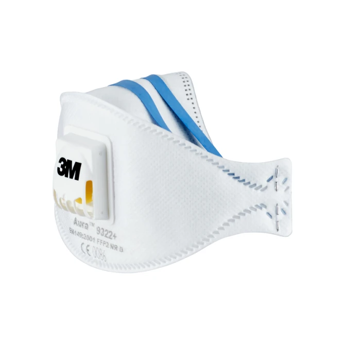 Stofmasker 3M Aura voor schuren 9322 FFP2 met ventiel 2 stuks
