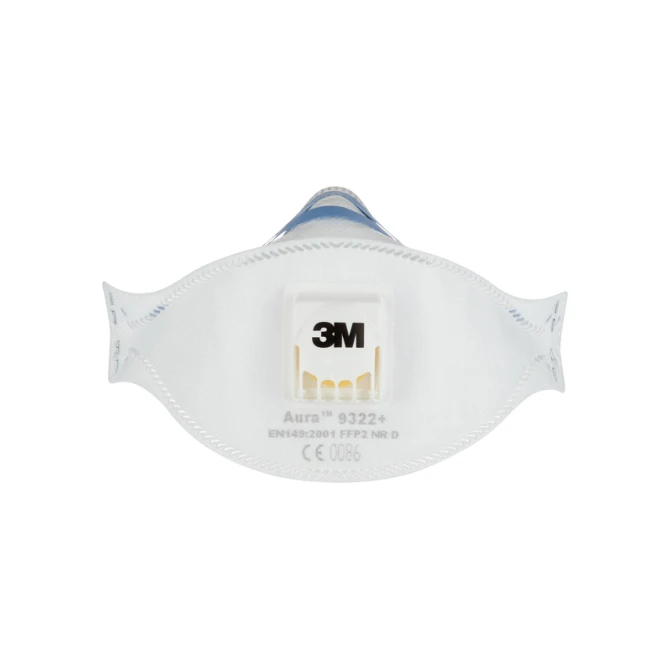 Stofmasker 3M Aura voor schuren 9322+ FFP2 met ventiel 5 stuks