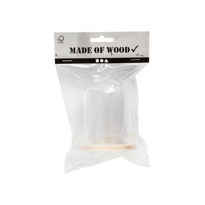 Stolp Creativ Company met houten voet 9.5cm x 6cm