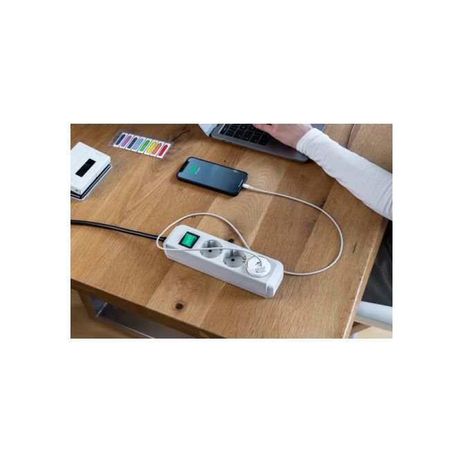 Stopcontactadapter Brennenstuhl USB A 2.4A wit