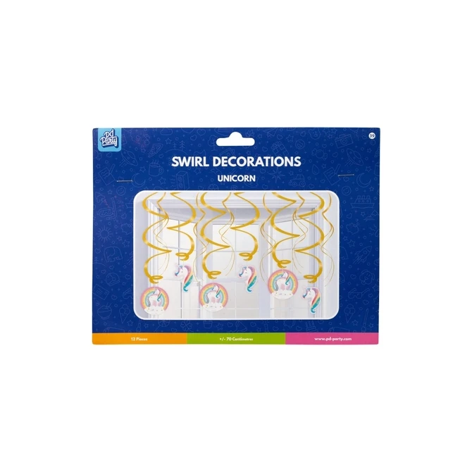 Swirl decorations Unicorn