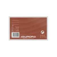 Systeemkaart Aurora 130x80mm lijn met rode koplijn 210gr wit 100 vel
