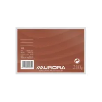 Systeemkaart Aurora 150x100mm lijn met rode koplijn 210gr wit 100 vel