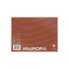 Systeemkaart Aurora 200x150mm lijn met rode koplijn 210gr wit 100 vel