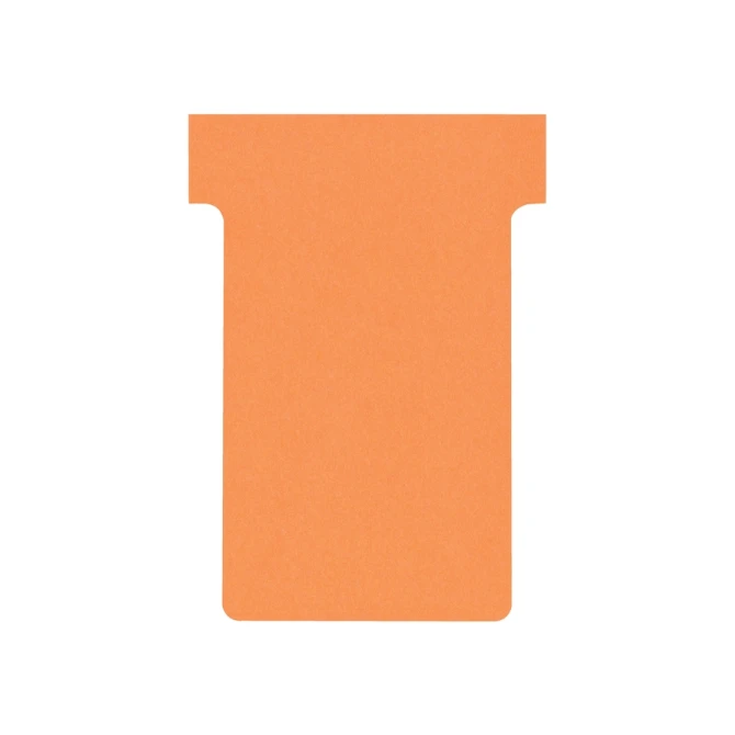 T-kaart Nobo nr.2 48mm oranje 100 stuks