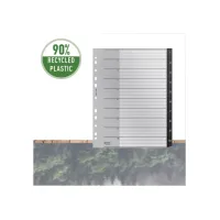 Tabblad Leitz Recycle A4 11-gaats 1-10 extra breed PP
