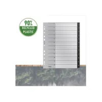 Tabblad Leitz Recycle A4 11-gaats 1-12 extra breed PP