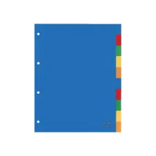 Tabbladen Kangaro 4-gaats A410 10-delig assorti PP Tabbladen Kangaro 4-gaats A410 10-delig assorti PP