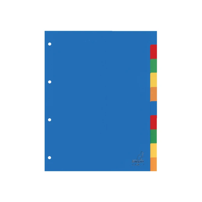 Tabbladen Kangaro 4-gaats A410 10-delig assorti PP