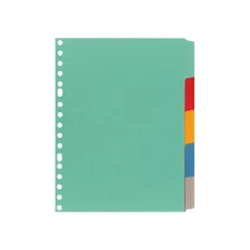 Tabbladen Kangaro A5 17-gaats P505M 5-delig assorti karton Tabbladen Kangaro A5 17-gaats P505M 5-delig assorti karton