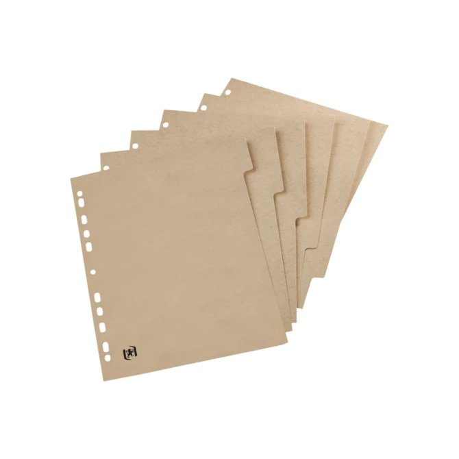 Tabbladen Oxford Touareg 11-gaats 6-delig naturel karton