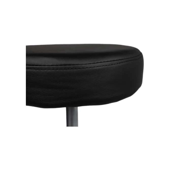 Tabouret kruk Office standaard met gasveer harde wielen zw