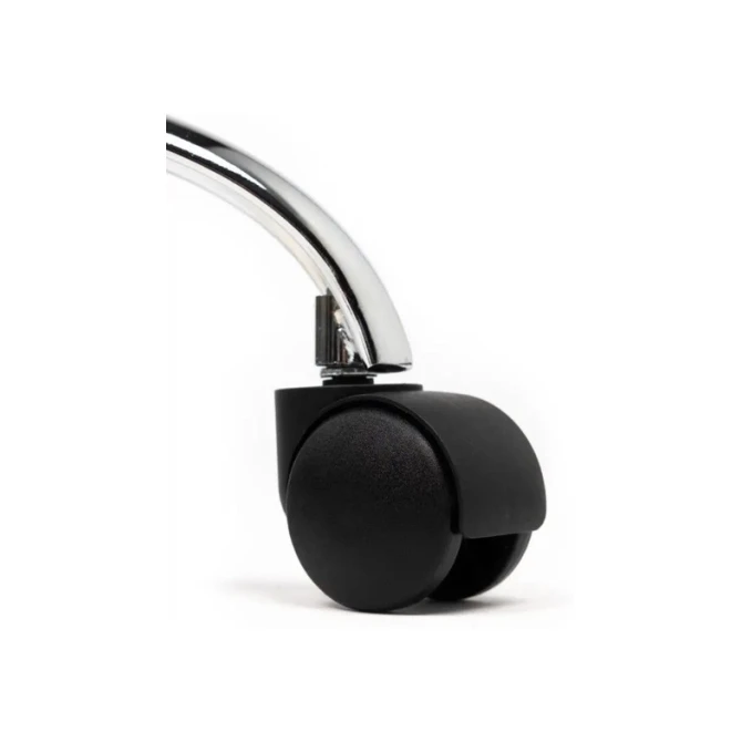 Tabouret kruk Office standaard met gasveer harde wielen zw