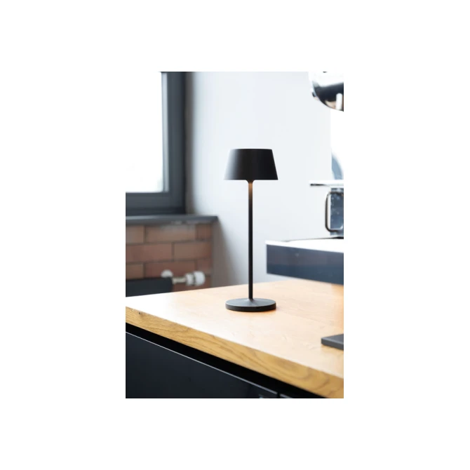 Tafellamp MAUL Nina LED oplaadbaar dimbaar zwart
