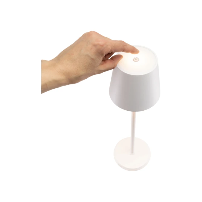 Tafellamp Securit Feline LED oplaadbaar dimbaar wit